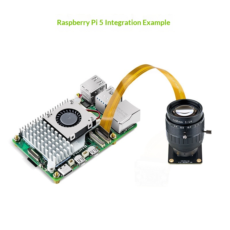 وحدة كاميرا Raspberry Pi IMX29 - مراجعة Raspberry Pi Global Shutter Camera Imx296 وسعره